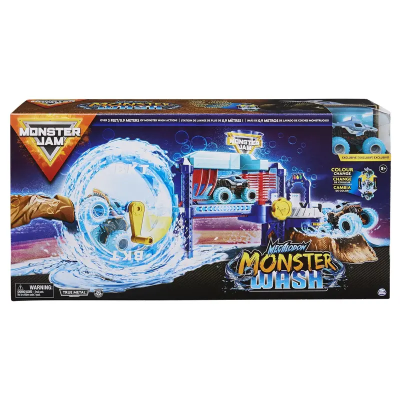 Monster Jam Megalodon Wash & Play Vehicle Set 1