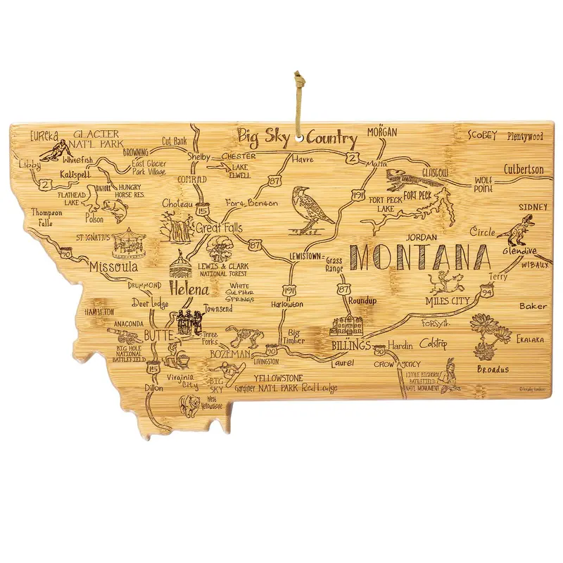 Montana Timber Cutting Board – 16" X 9.5" 1