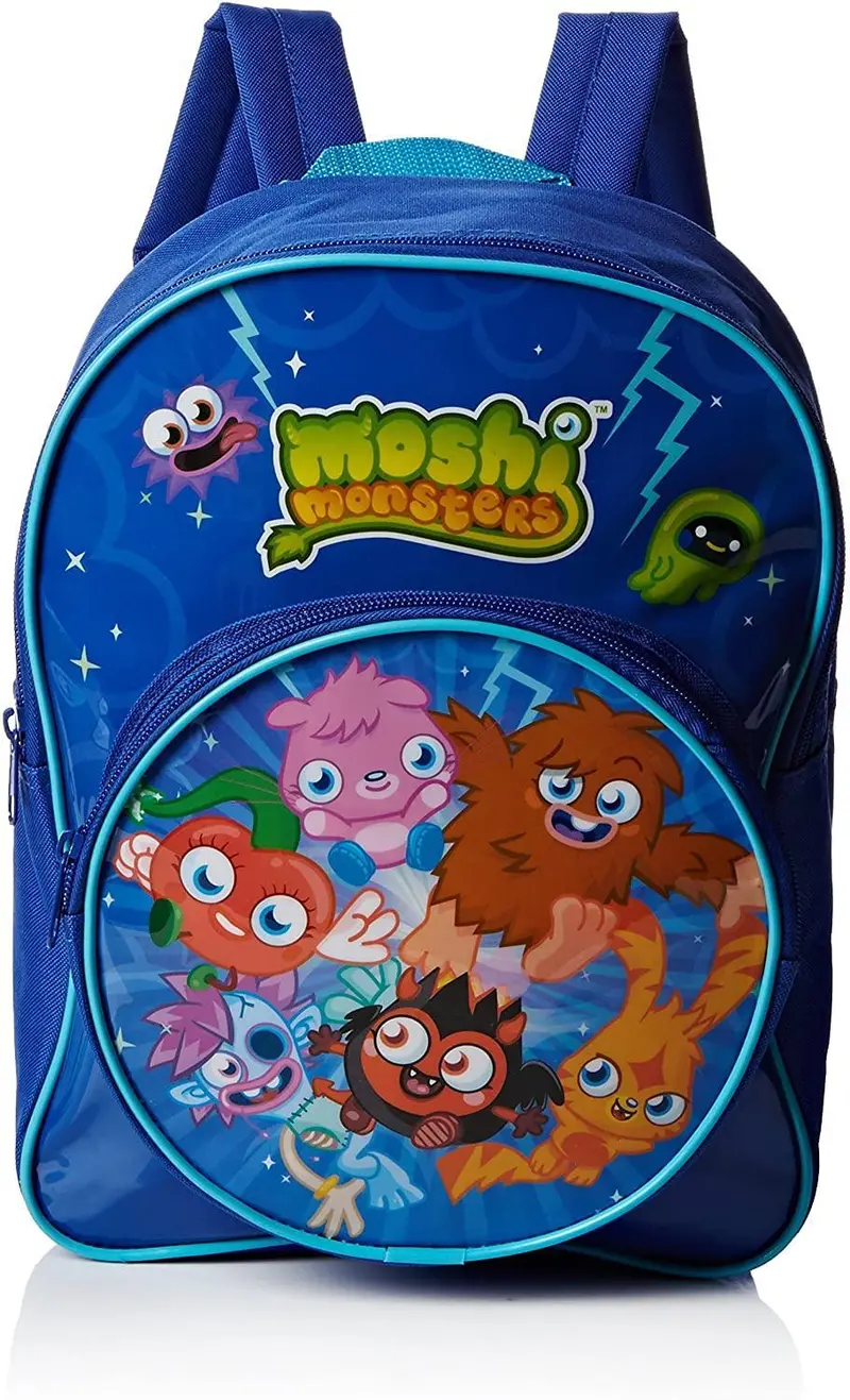 Moshi Monsters Blue Backpack With Front Pocket – 32Cm 1