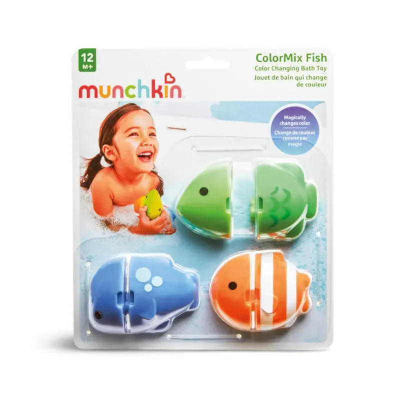 Munchkin Color-Changing Fish Bath Toys (3-Pack) 1