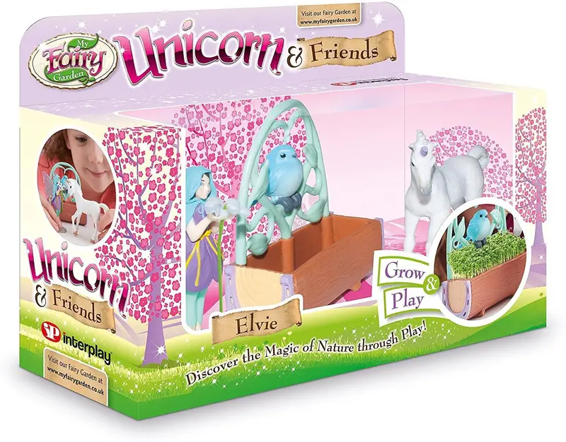 My Fairy Garden Unicorn & Friends Elvie Playset – Whimsical Fantasy-Themed Garden Set 1