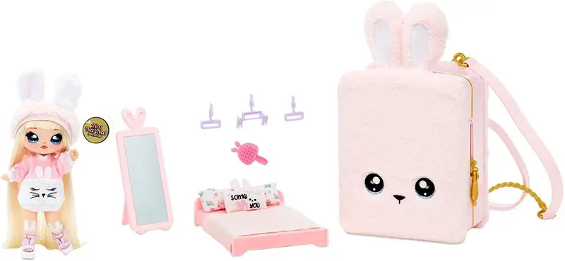 Na! Na! Na! Surprise Bedroom Bunny Backpack With 3-In-1 Play Features 1