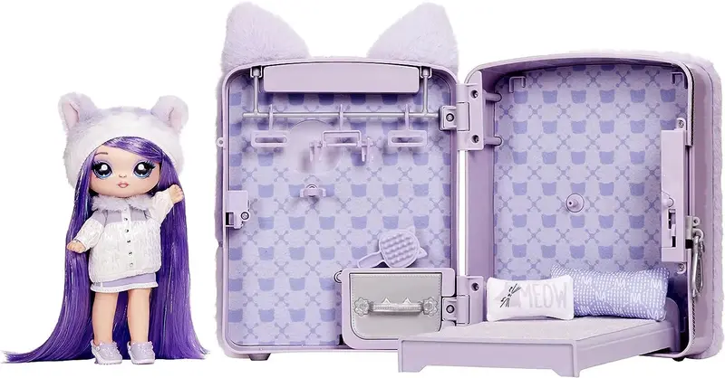 Na! Na! Na! Surprise Lavender Kitty 3-In-1 Backpack & Bedroom Playset 1