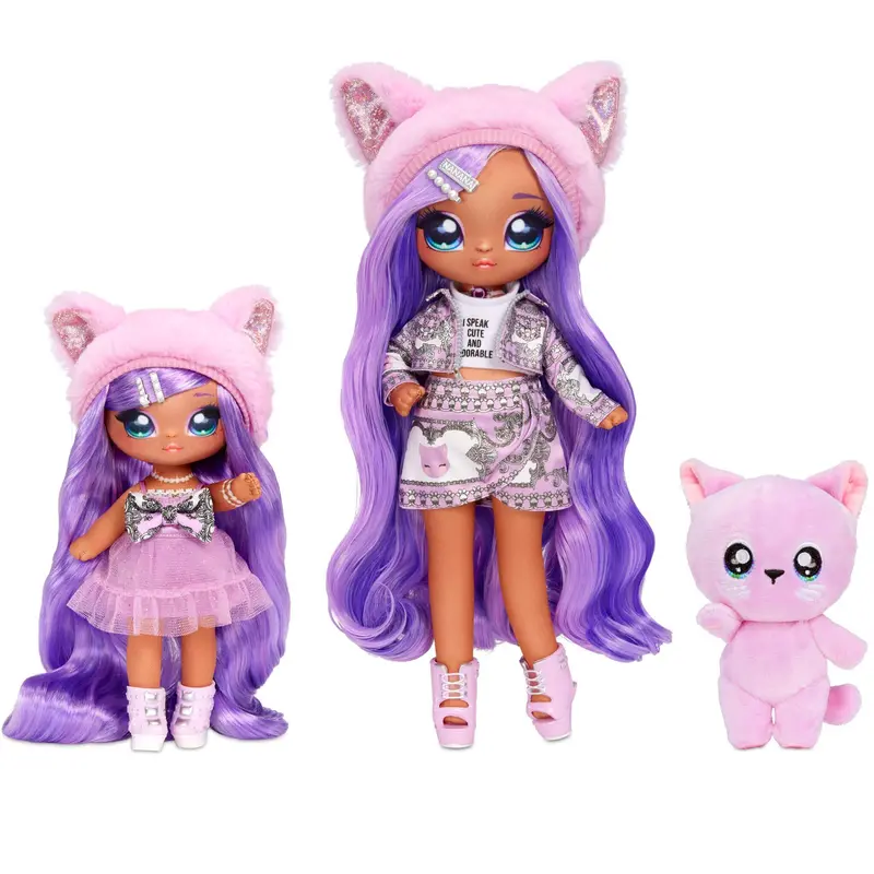 Na! Na! Na! Surprise Lavender Kitty Family – Cuddly Plush Doll Collection 1