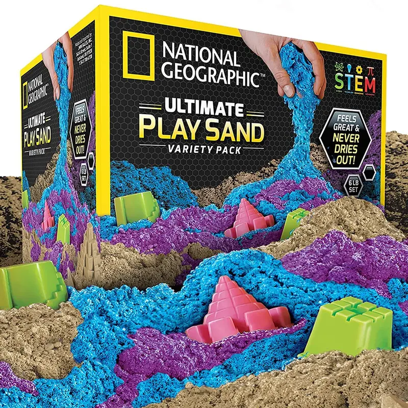 National Geographic Colored Play Sand – Multi-Hue Set 1