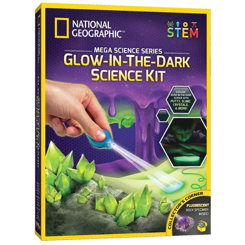 National Geographic Glow-In-The-Dark Mega Science Experiment Kit 1