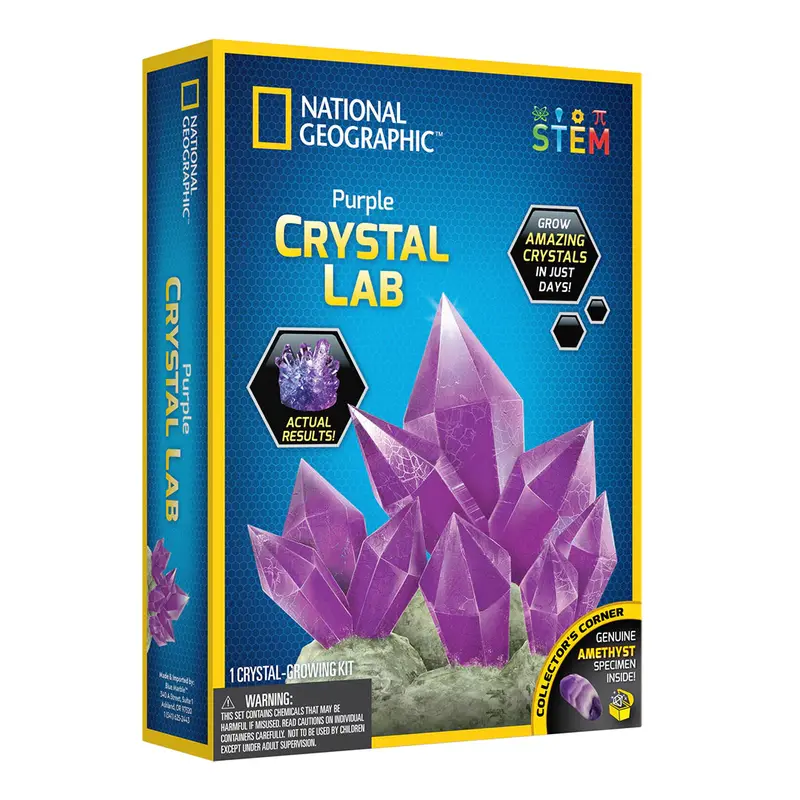 National Geographic Purple Crystal Growing Kit For Beginners 1