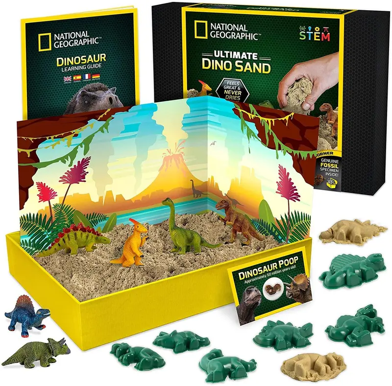 National Geographic Ultimate Dino Sensory Sand – Prehistoric-Themed Play Material 1