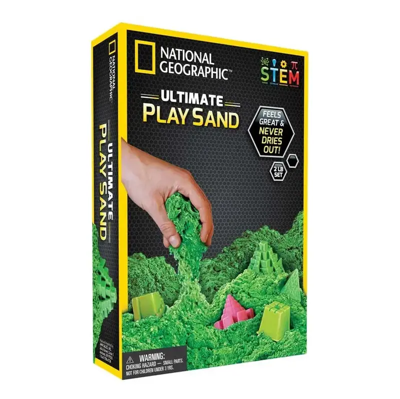 National Geographic Ultimate Green Sensory Play Sand 1