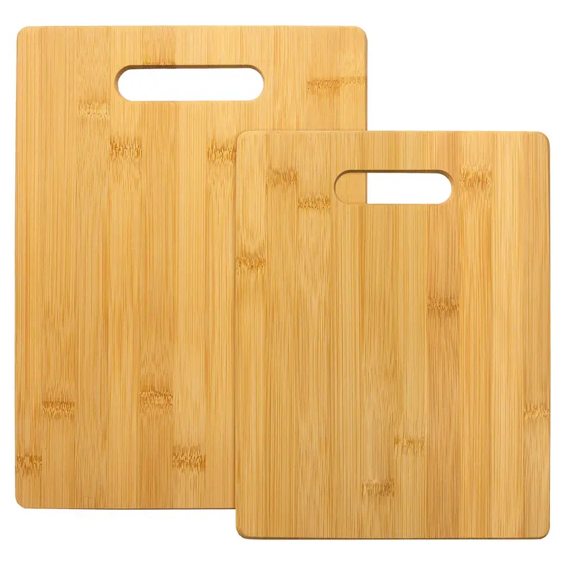 Natural Bamboo Cutting Board Pair – Durable & Sustainable 1