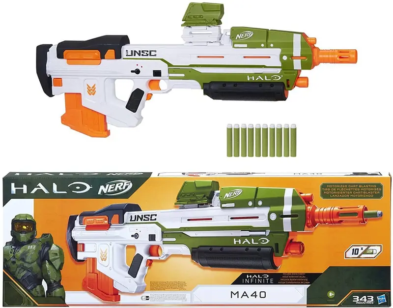 Nerf Halo Ma40 Motorized Dart Blaster – Inspired By Halo Universe 1