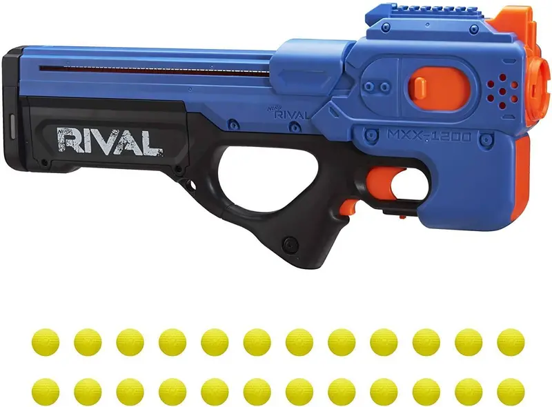 Nerf Rival Charger Mxv-1200 – Motorized Blaster With Rapid-Fire Action (Team Blue) 1