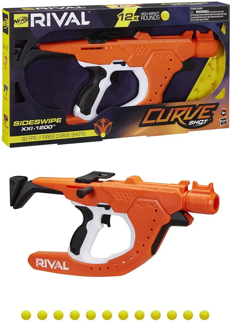 Nerf Rival Curve Shot Sideswipe Xxi-1200 Tactical Blaster 1