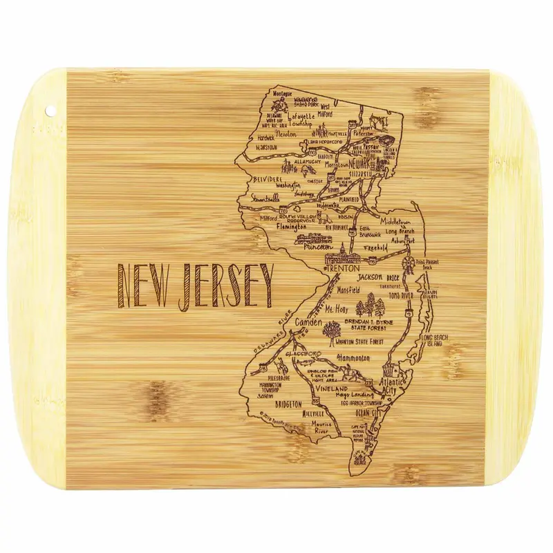 New Jersey Themed Kitchen Cutting Board – 11" X 8.75" 1