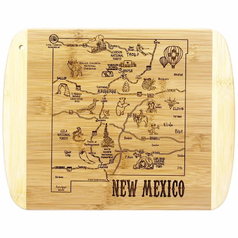 New Mexico State Cutting Board – 'A Slice Of Life' Series (11" X 8.75") 1