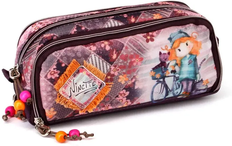 Ninette Bicycle-Themed Pencil Case 1