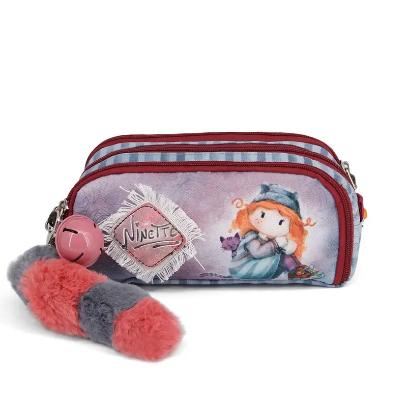 Ninette Forever Triple-Zip Pencil Case 1