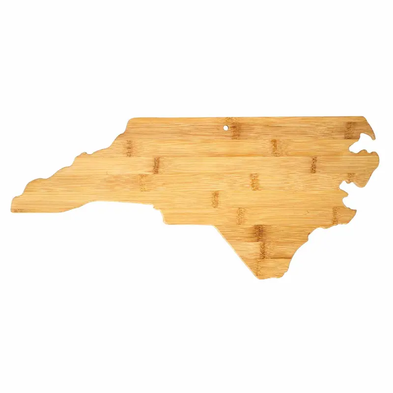 North Carolina Butcher Block Board – 18" X 8" Rustic Wood Cutting Surface 1