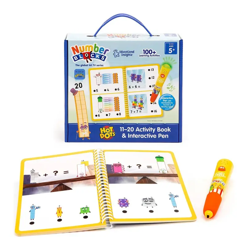 Numberblocks 11–20 Interactive Activity Book & Pen – Hot Dots 1