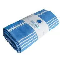 Ocean Blue Turkish Cotton Beach Towel By Inis 1