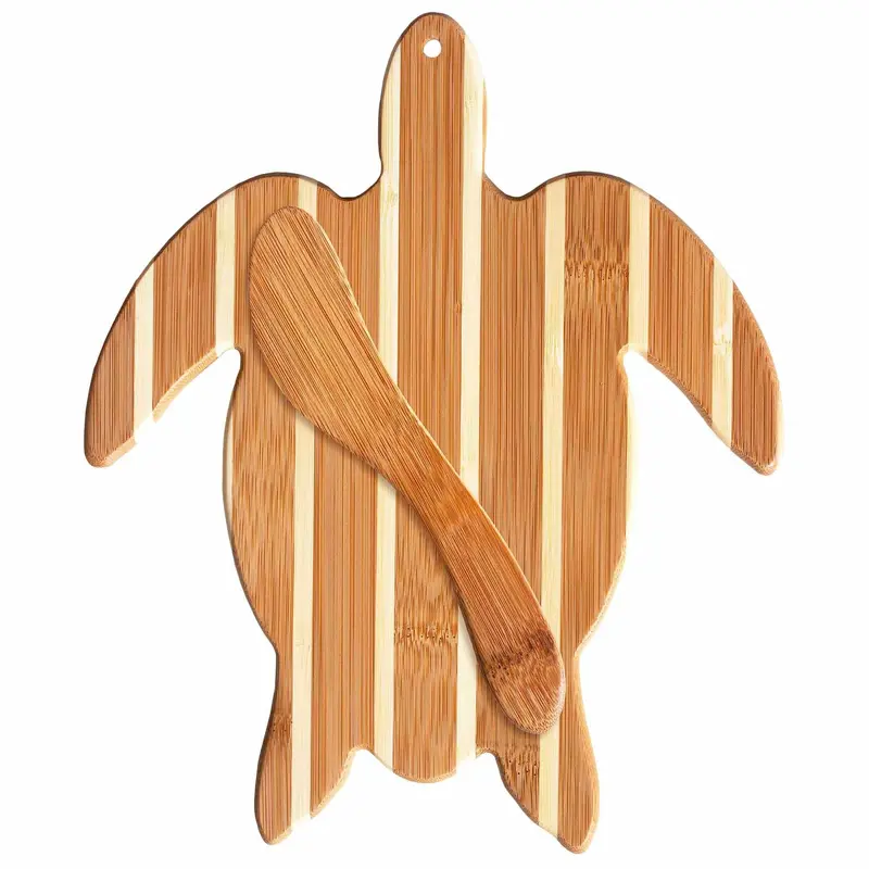 Ocean-Inspired Sea Turtle Serving Board With Matching Spreader Knife 1
