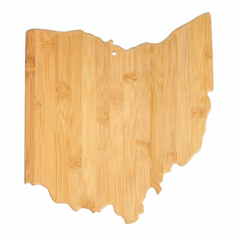 Ohio State-Shaped Cutting Board – 13.5" X 12" Custom Kitchen Gift 1