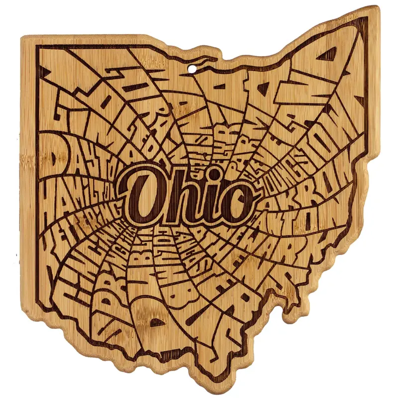 Ohio-Themed Rotating Serving Platter 1
