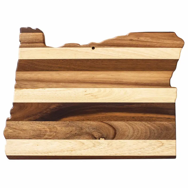 Oregon-Crafted Shiplap Cutting Board With Reclaimed Wood Aesthetic 1