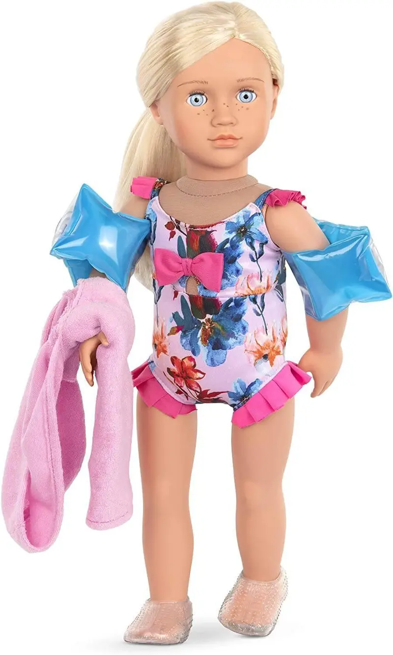Our Generation Flower-Print Swimsuit Deluxe Doll Outfit 1