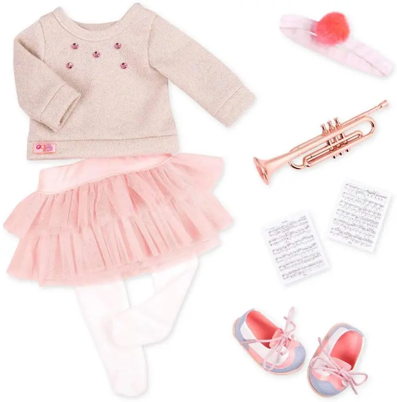 Our Generation Musician Costume With Trumpet Accessory For Dolls 1