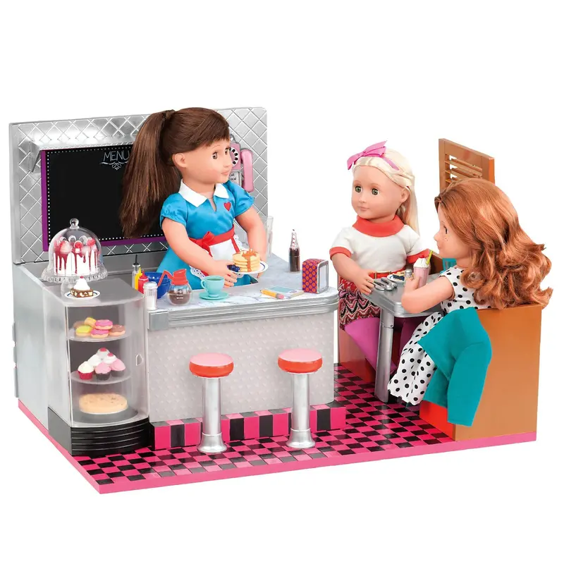 Our Generation Retro Diner Playset – 'Bite To Eat' Kitchen & Café Toy Set 1