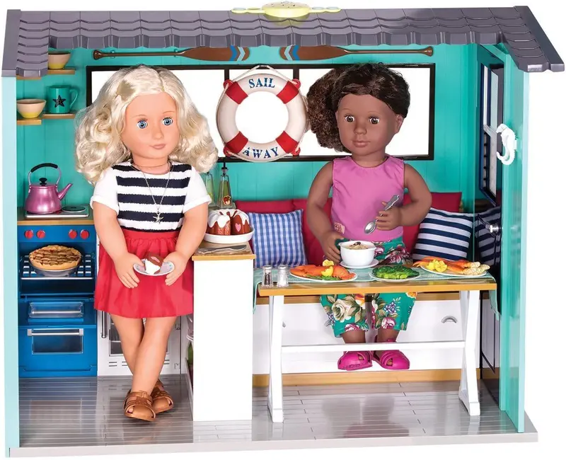 Our Generation Seaside Beach House Dollhouse – Interactive Play Set 1