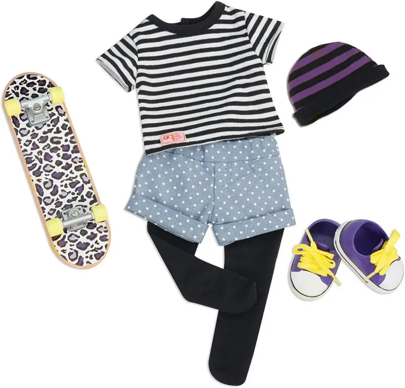 Our Generation Skateboard Girl Classic Doll Outfit 1