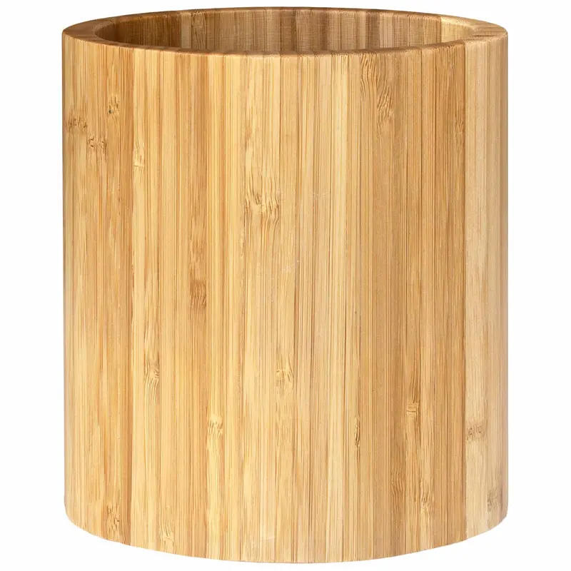 Oval Bamboo Utensil Caddy – Kitchen Counter Organizer 1