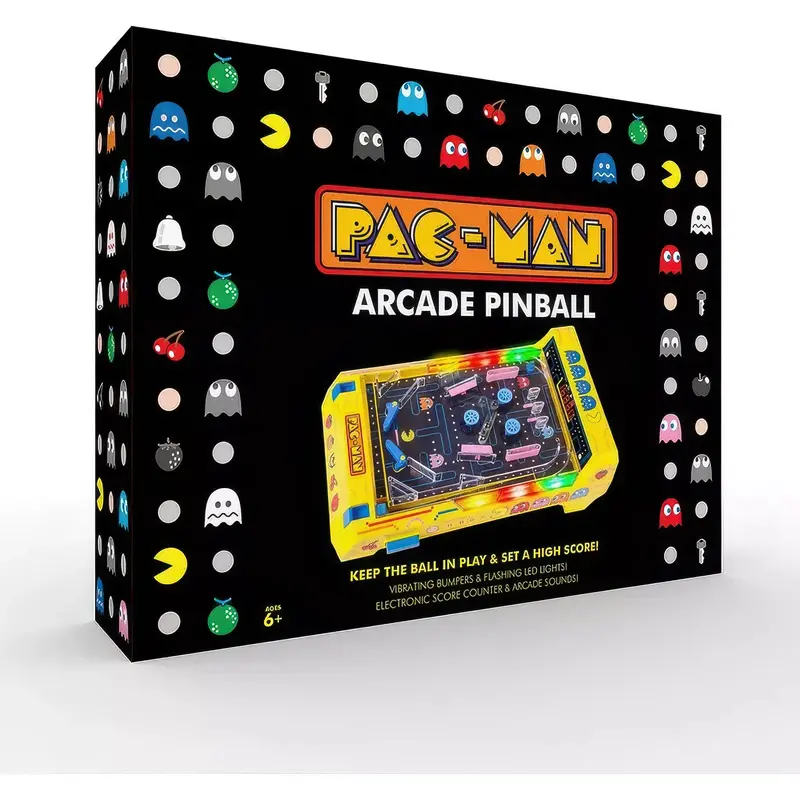 Pac-Man Pinball Adventure – Compact Arcade-Style Tabletop Game 1