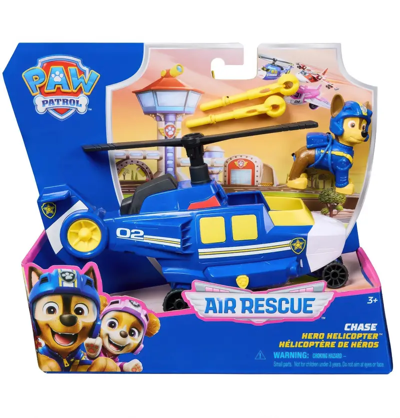 Paw Patrol Chase Figure – Air Rescue Edition With Pilot Accessory 1