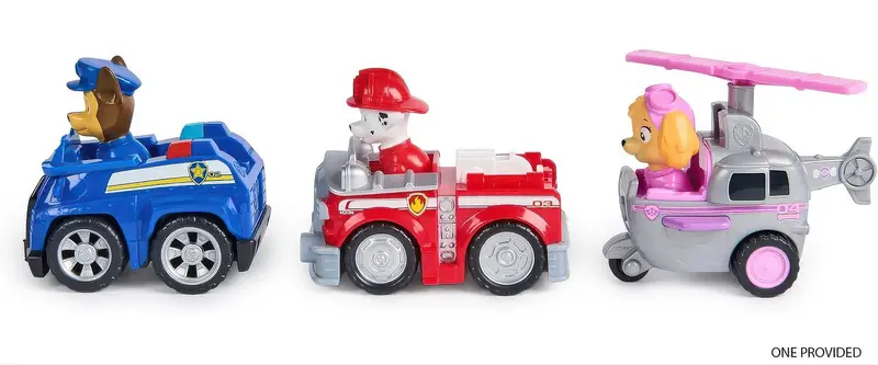 Paw Patrol Deluxe Rescue Racers – Pull-Back Action Vehicles (Assorted) 1