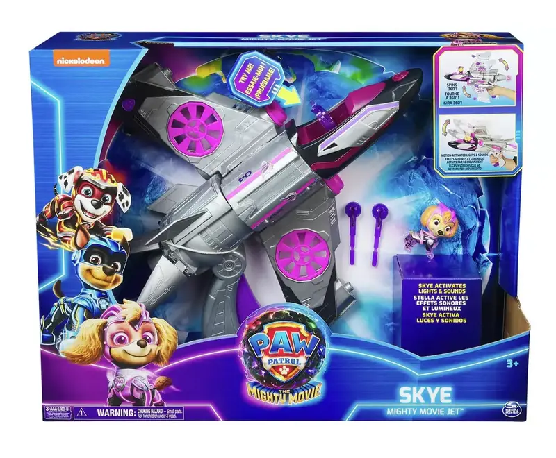 Paw Patrol Skye Deluxe Mighty Movie Vehicle – Lights & Sounds 1