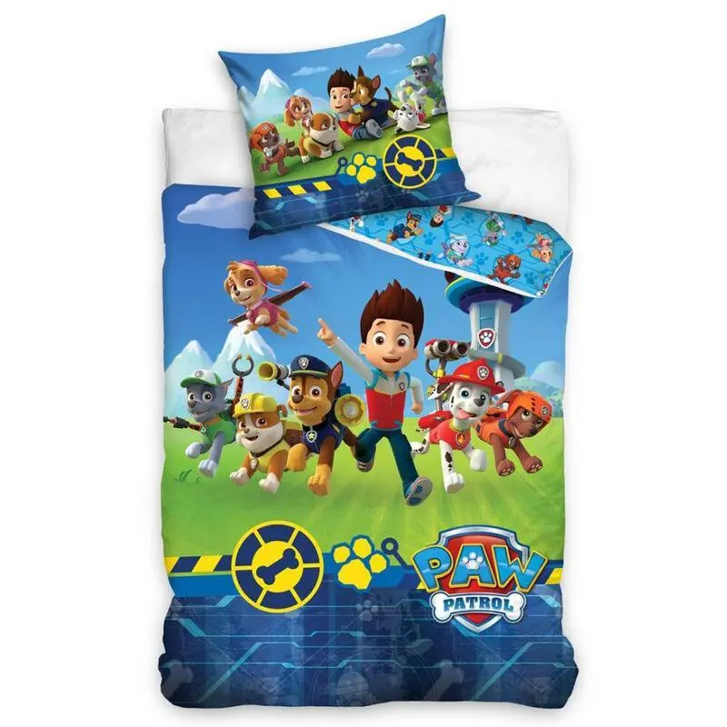 Paw Patrol Themed Duvet Cover – Soft Microfiber, Fits 90 Cm Bed 1