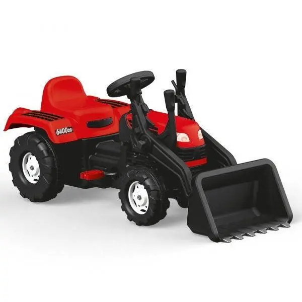 Pedal Tractor Ride-On Featuring Working Excavator Attachment 1