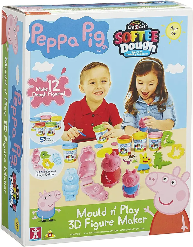 Peppa Pig 3D Dough Mould & Figure Maker Set – 21027 Creative Play Kit 1