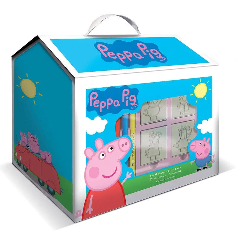 Peppa Pig House Colouring & Stamp Activity Set 1