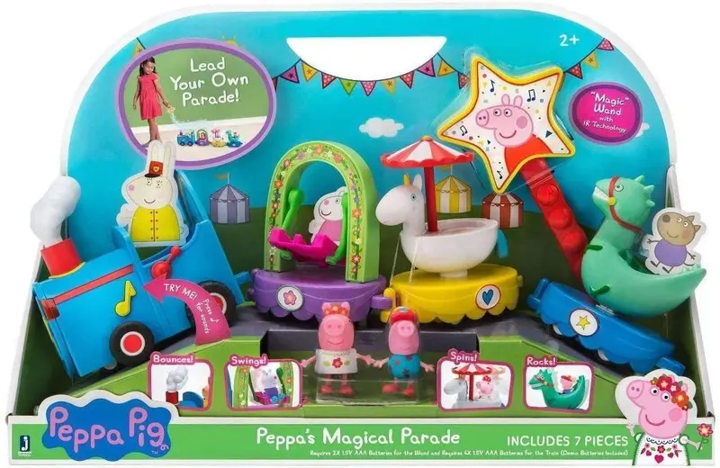 Peppa Pig Magical Parade Train Playset – Animated Rolling Toy 1