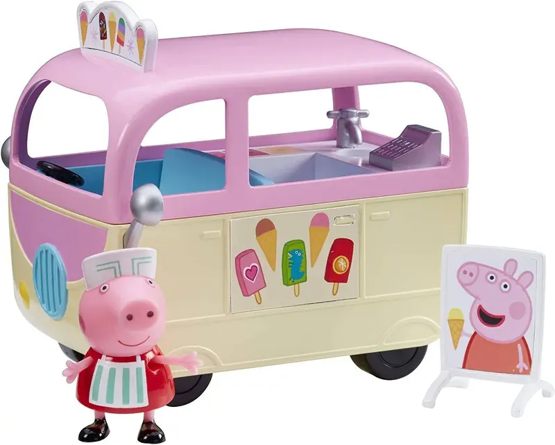 Peppa Pig Mini Ice Cream Van Toy – Interactive Playset With Wheels And Sound Effects 1