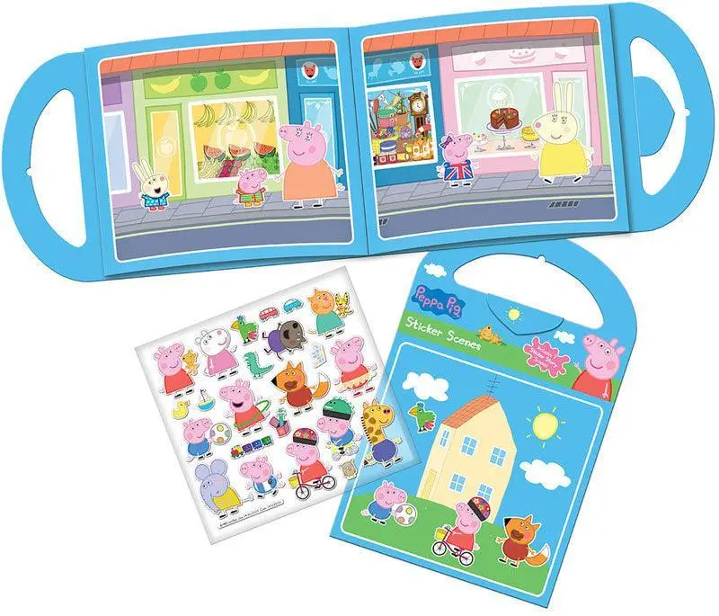 Peppa Pig Sticker Scene Activity Set – Creative Play Pack 1