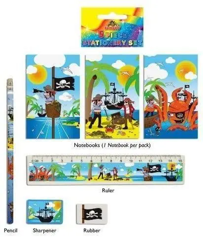 Pirate Adventure Stationery Kit – 5-Piece Themed Pack 1