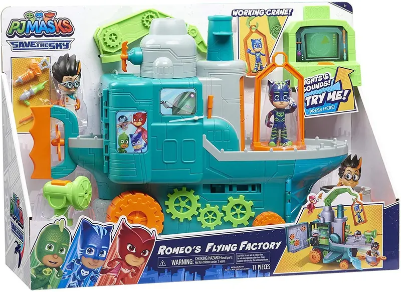 Pj Masks Romeo’S Airborne Factory Action Playset 1