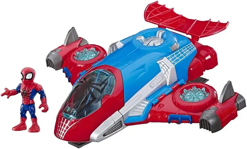 Playskool Heroes Spider-Man Jetquarters Playset – Modular Flying Base 1