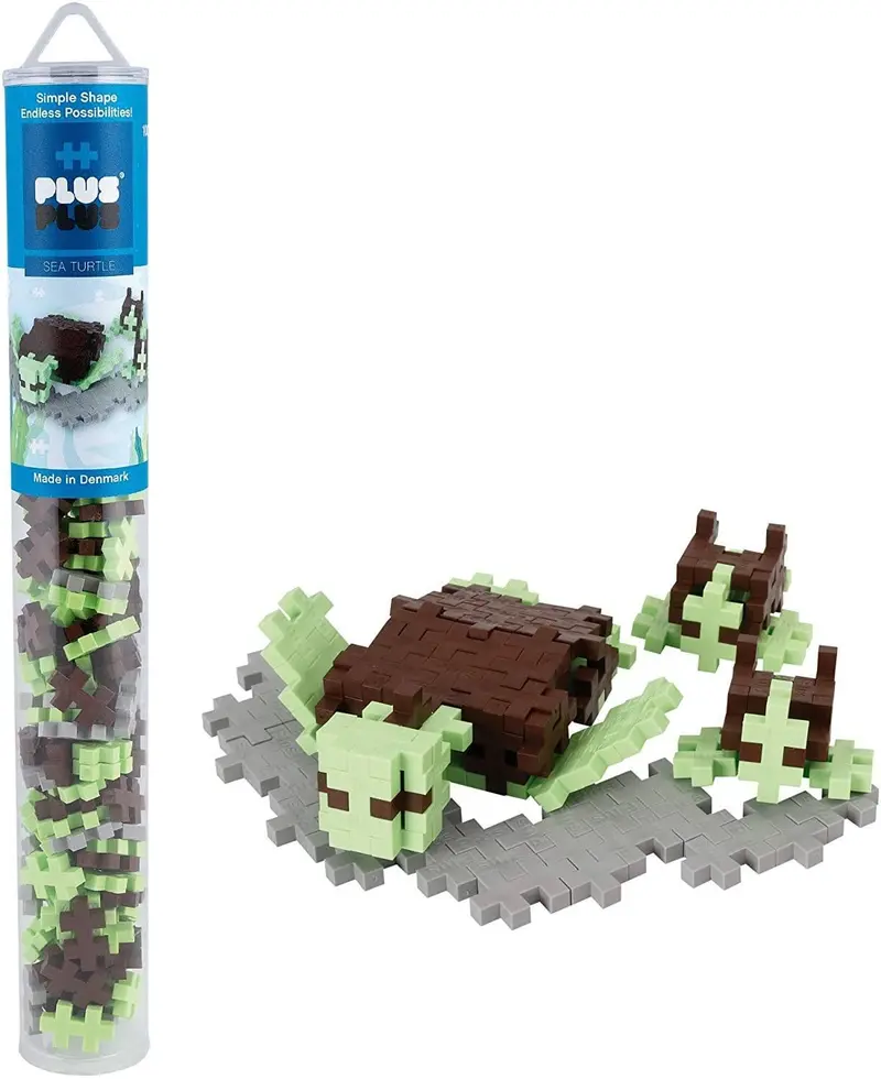 Plus-Plus 100-Piece Assorted Building Block Tube – Creative Stem Toy 1