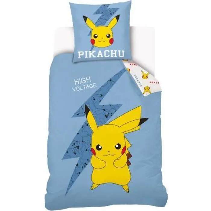 Pokémon Pikachu Cotton Duvet Cover Set For Single Bed (90 Cm) 1